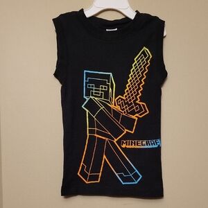 Black Minecraft tank top